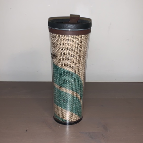 🆕 Starbucks 2010 Brown and Green Made in USA Hemp Tumbler - Picture 3 of 11
